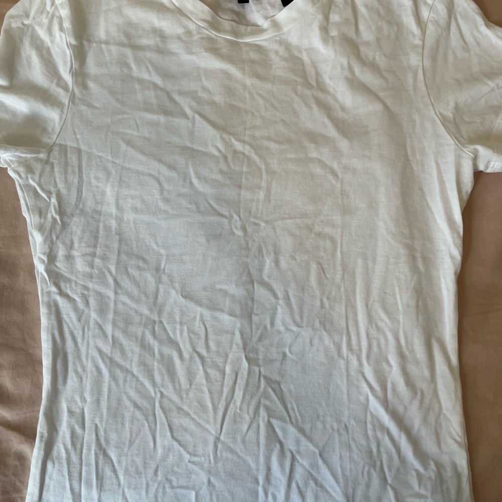 Theory White Short Sleeve Tee